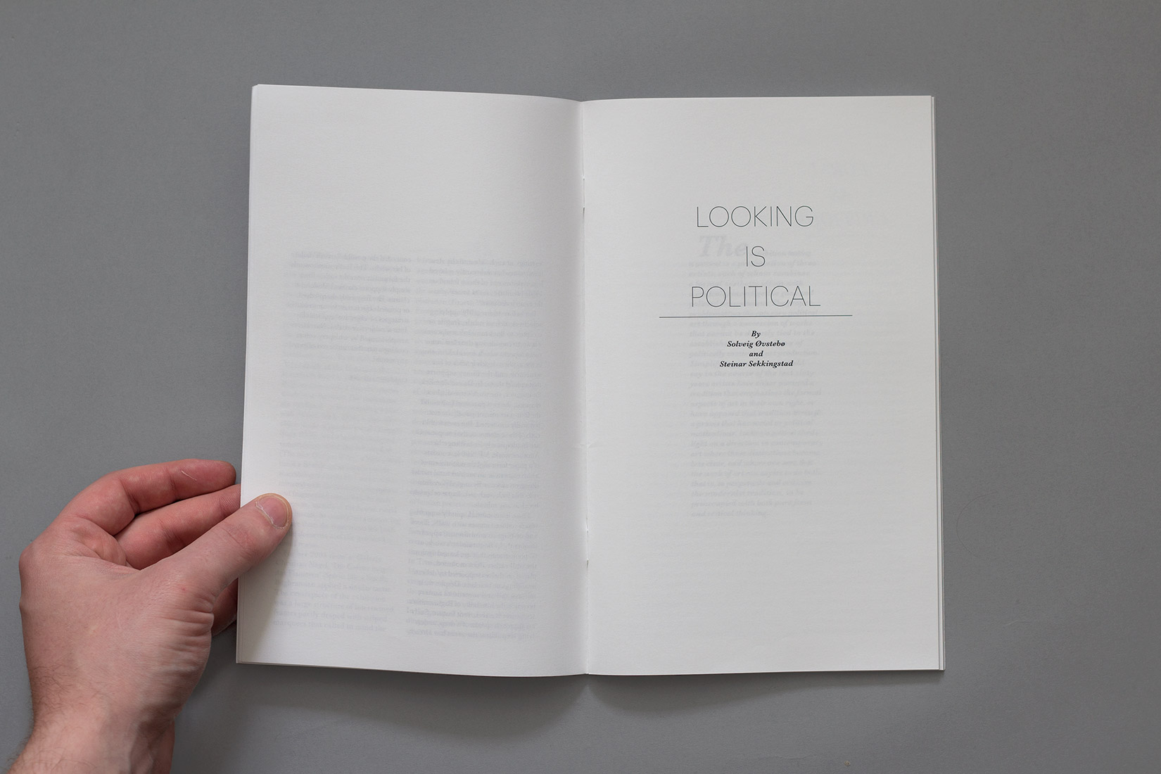Mise en page, titre, Nairy Baghramian, Looking is political