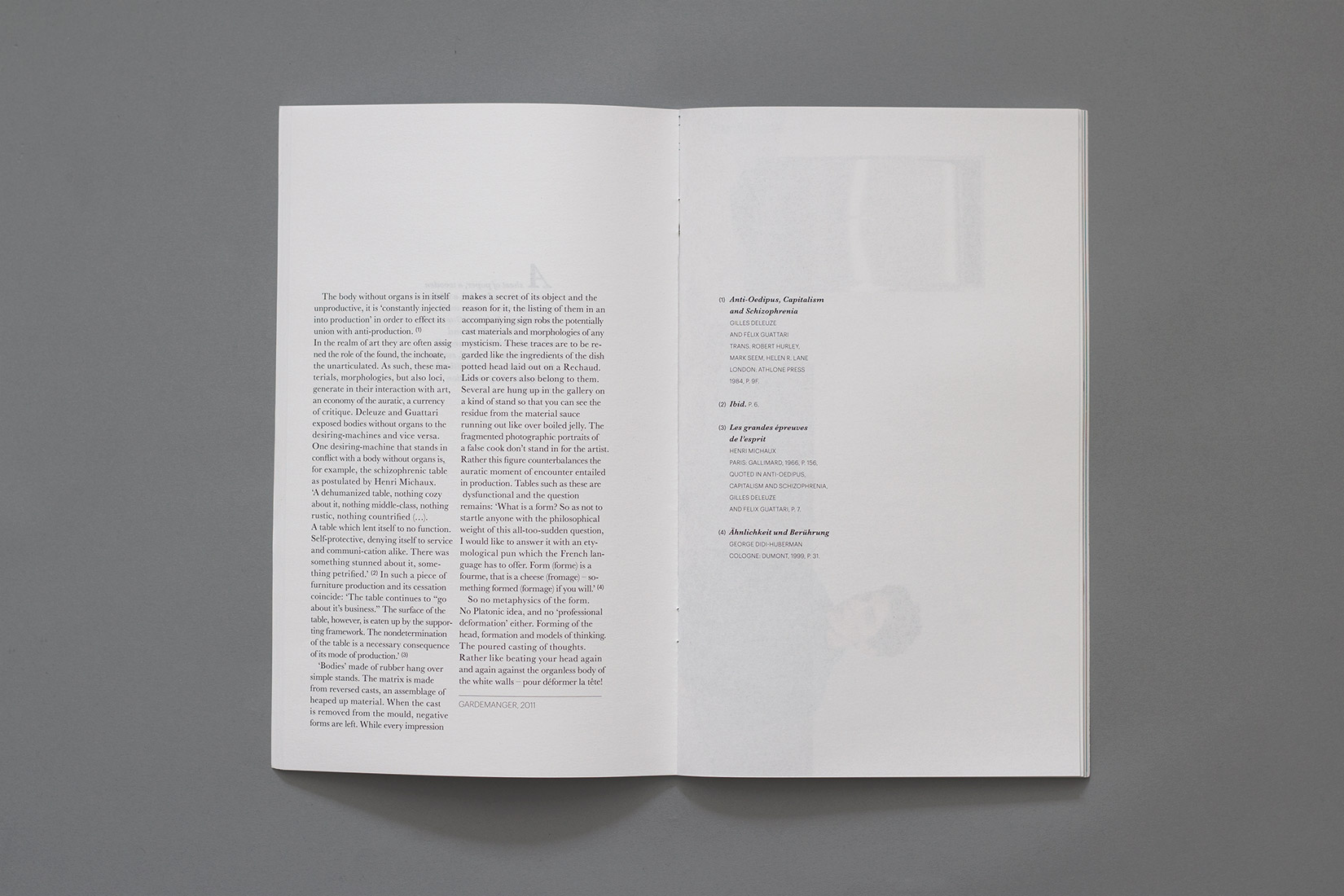 Mise en page, livre d'artiste, Nairy Baghramian, typographie