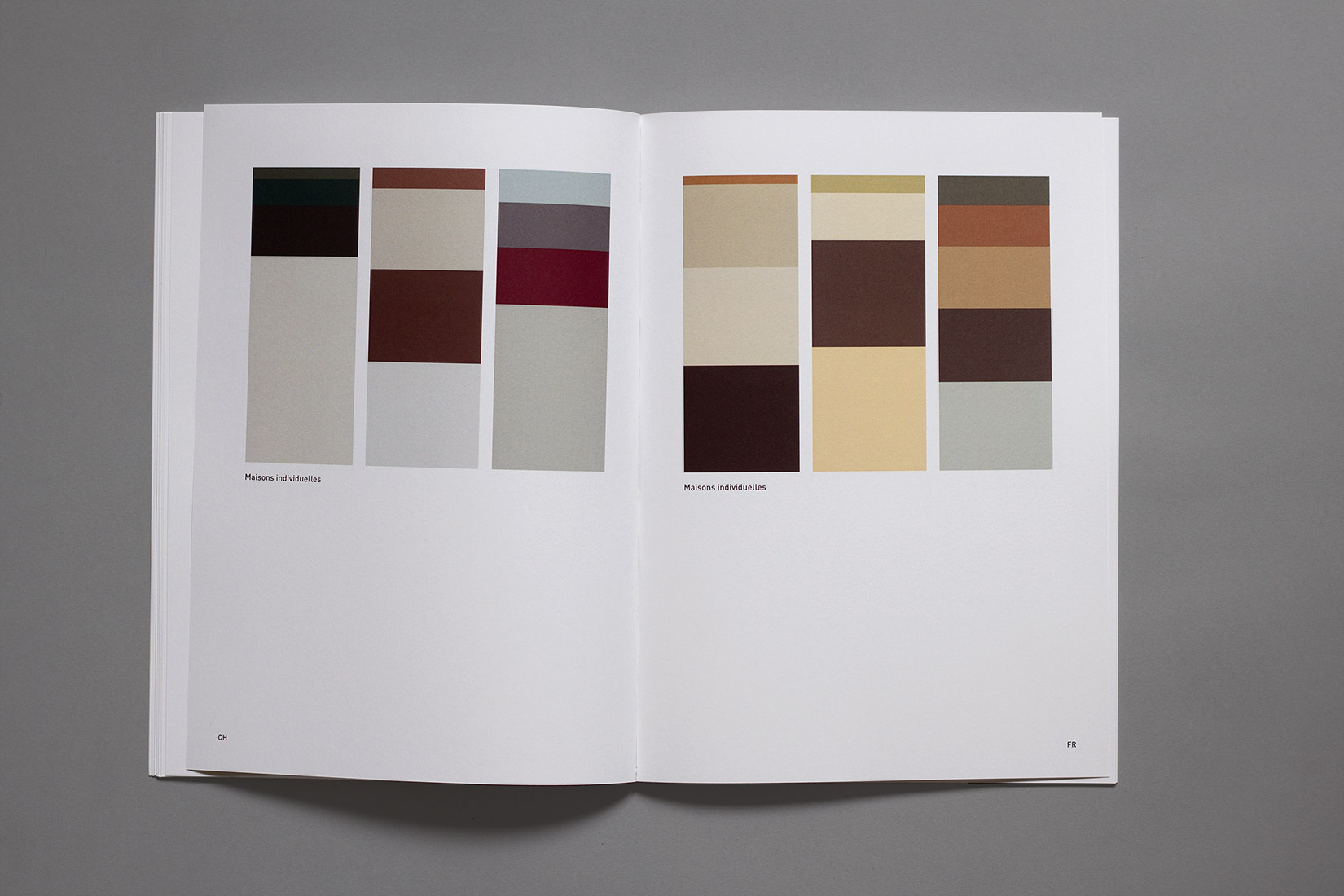 Graphisme, Suisse, France, lignes, surface, proportion de couleurs, maisons individuelles