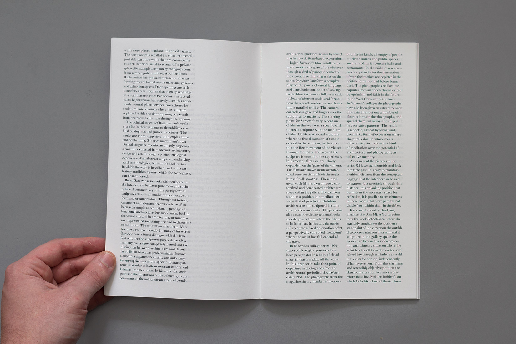 Mise en page, livre, Nairy Baghramian