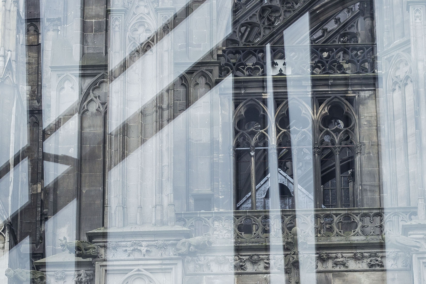 Cathédrale de Cologne, architecture, superposition géométrique