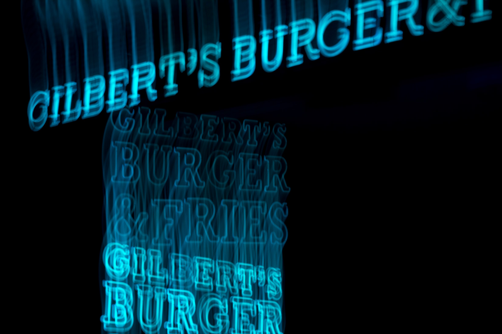 Light painting, mouvement, burger