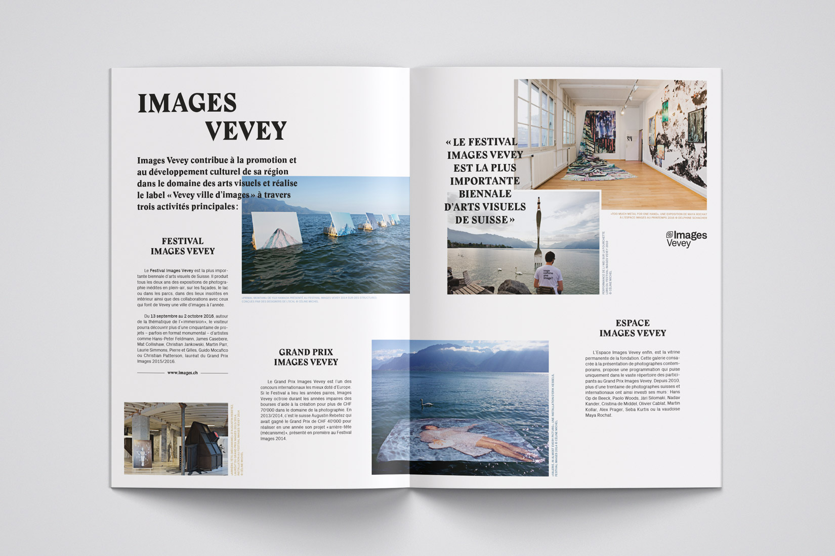 Mise en page, magazine, Images 	Vevey